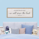 LuZhiQiang As For Me And My House We Will Serve The Lord Wall Decor Sign 40"X15" Bible Verse Religious Scripture Wall Art (Wood) by CozyNest Decor