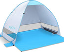 G4Free Large Pop up Beach Tent for 3-4 Person, UPF 50+ Automatic Sun Shelter Canopy Portable Outdoor Cabana Sun Umbrella by TinyTreasures Baby Boutique
