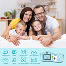 Kids Camera Toys,48MP Dual Lens with 64G SD Card and Cartoon Soft Cover for 3-8 Year Old Girls Boys (Bluer) by TinyTreasures Baby Boutique