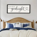 flowtorely Always Kiss Me Goodnight Wall Sign For Master Bedroom Above Bed Wall Decor 40''×15'' Large Rustic Solid Wood Frame For Farmhouse Couples Above bed Wall Art Decoration (Black) by CozyNest Decor