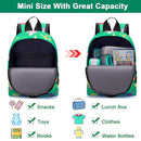 Accmor Toddler Backpack Leash with Anti Lost Wrist Link, Cute Mini Child Walking Harnesses Keep Kids Close Back Pack Rope Tether Rein for Baby Boys (Green/Dino) by TinyTreasures Baby Boutique