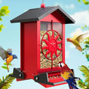 Squirrel Proof Bird Feeders for Outdoors, 5LBS Large Capacity Metal Wild Bird Feeder with Bilateral Weight-Activated Perches, Anti Squirrel Bird Feeders for Outside Finch, Cardinal, Blue Jay by GreenHaven Gardens