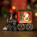 Christmas Snow Globe Train Santa Claus Reindeer Gifts Tree Classic Relief Texture Battery Powered LED Glitter Christmas Decorations Indoor