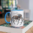Personalized Steampunk Insect Mug, Customizable Name Mechanical Character Coffee Cup 11oz, Unique Cyberpunk Design Ceramic Mug, Customized White Cup Gift For Sci-Fi Enthusiasts by CozyNest Decor