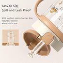 Evorie Tritan Spill Proof Toddler Straw Sippy Cup, 10 oz for Baby and Toddlers 1-3 Years Old, No Spill Straw Water Bottle with Removable Handles, Ideal for School, BPA-Free, Choco Car (NEW) by TinyTreasures Baby Boutique