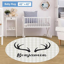Personalized Woodland Deer Crib Set - 5 Pcs Nursery Bedding Set With Double Layer, Soft Bedding Sets For Boys, Girls, Toddlers, Infants by TinyTreasures Baby Boutique