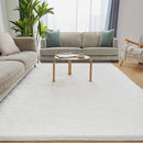 Fluffy Shag Area Rug, 4x6 White Rugs for Bedroom, Soft Plush Area Rugs for Living Room, Non-Slip Indoor Carpet for Nursery, Study Room, Dressing Room, Home Decor by TinyTreasures Baby Boutique