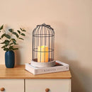 PHOSPHOR Rustic Farmhouse Decor Lantern Set of 2 Modern Farmhouse Decorative Indoor for Kitchen Fireplace Centerpiece Table Dinning Living Room by CozyNest Decor