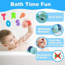 Bath Toys for Kids Ages 1-3 - Baby Water Table Pool Toys For Toddlers Mold Free Wind-Up Turtle Toy Bathtub Shower Toy for Infants Babies 6-12-18 Months 1 2 3 4 Year Old Girls Boys Birthday gifts by TinyTreasures Baby Boutique