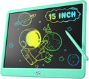 LCD Writing Tablet for Kids, 15 Inch Large Screen Doodle Board Drawing Writing Tablet Board, Educational Toddler Toys Birthday Gift School Office Notes for 3-12+ Year Old Girls Boys, Green by TinyTreasures Baby Boutique