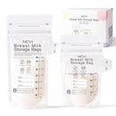 NCVI 4+7 oz Breastmilk Storage Bag Freezer for 0-3 Months, Breast Milk Feeding Bag with Temp-Sensing, Doubled-Sealed, Self Standing, Easy Pour Spout, BPA-Free, 4oz(70count)+7oz(30count) by TinyTreasures Baby Boutique