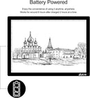 LED Light Pad, ELICE A4 Wireless Battery Powered Light Pad Artcraft Tracing Pad Light Box Dimmable Brightness Rechargeable Light Board for Artists Drawing Sketching Animation Stencilling X-ray Viewing by TinyTreasures Baby Boutique