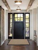 Yimobra Front Door Mat Outdoor Indoor Entrance, 100% Waterproof All-Season All Weather Doormat, Welcome Matt Outside Entry, Non Slip, Low Profile, Heavy Duty Patio Porch Floor Mats,47 x 32,Khaki by CozyNest Decor