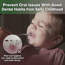 haakaa Training Toothbrush Set Oral Care Kit, Soft Silicone Toothbrush for Baby, Infants, Toddlers & Kids, Pea Green by TinyTreasures Baby Boutique