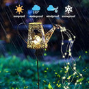 VOOKRY Solar Watering Can with Lights, Outdoor Garden Solar Lights Pathway Stake Lights Waterfall Fairy Lights Decorative Lights for Walkway, Yard, Lawn, Patio, Gardening gifts for Women, Mother's Day by GreenHaven Gardens