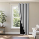 ChrisDowa Custom 100% Blackout Curtains for Bedroom with Black Liner, Double Layers Total Blackout Thermal Insulated Grommet Window Curtains 1 Panel (Custom Size and Color) by TinyTreasures Baby Boutique
