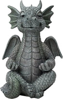Garden Dragon Statue Decor - Meditation Dragon Sculpture Figurine Outdoor Decoration, Zen Yoga Garden Art Sculpture for Patio Lawn Yard Balcony Indoor Decor(Hands Flat) by CozyNest Decor