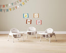 Foundations Secure Sitter Feeding Chairs Multipack, No-Tip Feet, 3-Point Adjustable Harness, Removable Tray, Easy to Clean, Stackable Feeding Chairs, 3 Pack (5 inch) by TinyTreasures Baby Boutique