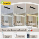 W48 Black Chandeliers for Dining Room, Modern Crystal Pendant Lights Fixture Farmhouse Hanging Dining Light Fixtures for Kitchen Island, Living Room, Bedroom by CozyNest Decor