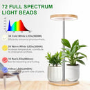 LORDEM Bamboo Grow Light, LED Plant Light for Indoor Plants Growing, Full Spectrum Bamboo Desk Growth Lamp with Automatic Timer for 4H/8H/12H, 4 Dimmable Levels, Height Adjustable by GreenHaven Gardens