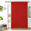 Joydeco Custom Blackout Curtains for Bedroom, 1 Panel Room Darkening Curtains & Drapes for Living Room Window Rod Pocket Back Tab (Custom Size,Red) by TinyTreasures Baby Boutique