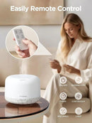 InnoGear 500ml Essential Oil Diffuser with Remote Control, Premium Ultrasonic Aromatherapy Diffusers Scent Humidifier Vaporizer Auto-Off Timer for Large Room Home, White by CozyNest Decor