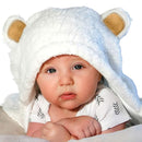 Jam Naturals-Cute Bear Organic Newborn Swaddle Wrap-Gender Neutral Soft Baby Blanket, Newborn Baby Registry Gift (Golden Brown, 0-3m) by TinyTreasures Baby Boutique