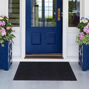 Door Mat Home Welcome Mats Outdoor and Indoor, Heavy-Duty Low-Profile Non-Slip Front Welcome Mat for Home Entrance, Outside Entry, Yard, Floor, Patio (Black, 36x24) by CozyNest Decor