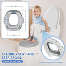 3-in-1 Potty Training Toilet, Potty Training Seat with Steps Ladder, Detachable Toilet for Toddlers - Perfect for Boys and Girls by TinyTreasures Baby Boutique