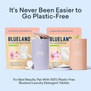 BLUELAND Oxi Laundry Booster Powder with Tin, Starter Set, Spring Bloom Scent, 25 Loads, 17.6 oz, Plastic-Free, Eco Friendly, Oxy Cleaner, Stain Remover by CozyNest Decor