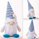 Summer Gnomes Decorations, Beach Gnome Plush Decor for Home Ocean Day Gnomes Tiered Tray Decor Handmade Tomte Swedish Nisse Scandinavian Elf Dwarf,Birthday Gnome Gifts, White by CozyNest Decor