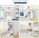 Toddler Step Stool for Bathroom Sink, 2-Pack Kids Toilet Potty Step Stools, Heavy Duty Baby Child Stepping Stool with Handle for Toddlers Kitchen Counter Bedroom Nursery Room (White) by TinyTreasures Baby Boutique
