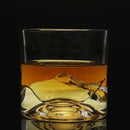 Denali Mountain Heavy Crystal Whiskey Glasses Gift Set of 2, Thick Freezable Bourbon Glass 1lb Each, Premium Whiskey Gifts for Men, Frozen Crystal Chills Cocktails, 10 oz by CozyNest Decor