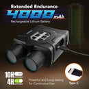 GTHUNDER Night Vision Goggles, Night Vision Binoculars – 4K UHD Video, 52MP Photos, App Remote Control, 10X Zoom, 4" HD Screen, 984ft, 7-Level IR, 4000mAh, 32GB Card – Ideal for Hunting & Security by TinyTreasures Baby Boutique
