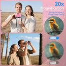 Compact Binoculars for Adults High Powered - OPAITA 20x32 Small Binoculars for Adults Kids with Low Light Vision for Hunting Cruise Ship Travel Concert Hiking Pink by TinyTreasures Baby Boutique