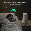 MistFree Smart Humidifier for Bedroom, Evaporative Humidifier No White Dust, Auto Humidity & APP Control, 3L Water Tank Easy to Clean, Sleep Mode, Timing, Humidifiers for Nursery/Baby(White) by TinyTreasures Baby Boutique