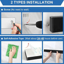 Magnetic Knife Holder for Wall 17 Inch, No Drilling black knife magnetic strip with 3 Hooks, Strong Magnet Knife Holder strip, Magnetic Knife Rack Bar for Kitchen Knives and Tools by CozyNest Decor