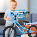 16 Inch Kids Balance Bike for 5-8 Year Old, BMX Kids Bike with No Pedals, Air Rubber Tires, Footrests, Adjustable Height for Big Kids, Boys, Girls by TinyTreasures Baby Boutique