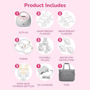Spectra Baby S2 Plus Premier Electric Breast Pump with Grey Tote Premium Accessory Kit - 24 mm by TinyTreasures Baby Boutique
