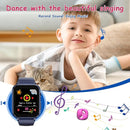 Goodatech 1.69'' Kids Smart Watch 4-12 Years Boys Girls, 26 Puzzle Games,HD Camera,Video Music Player,Pedometer,Flashlight,Alarm Clock,Learn Card,Audio Book,Smartwatch for Children Gifts (Blue) by TinyTreasures Baby Boutique