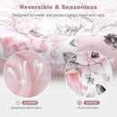 [Upgraded] Infant Car Seat Insert & Newborn Head Support, 3 Strap Covers + Reversible 2-in-1 Design – All Seasons Baby Car Seat Cushion for Stroller, Swing, Rocker, Bassinets by TinyTreasures Baby Boutique