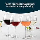 Libbey Vina Red Balloon Wine Glasses, 18.25 Oz Elegant Large Red Wine Glasses Set of 6, Long Stem Glass Wine Glasses for Weddings, Birthdays, and More by CozyNest Decor