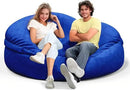 Bean Bag Chair for Adults 4FT,Soft Removable Cover for Teens/Girls Bedroom,Fluffy Giant Round Floor Beanbag Lounger Chairs (No Filler,Sapphire) by CozyNest Decor