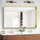 Gold Bathroom Mirror, 36x55 Inch Rectangular Deep Frame Mirror, Large Wall Mounted Bathroom Vanity Mirror Over Sink for Bedroom,Restroom, Living Room, Hangs Vertically or Horizontally by CozyNest Decor