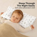 Toddler Pillow with Pillowcase - 10x18 My Little Dreamy Kids Travel Bed Pillows for Sleeping, Organic Cotton Small Pillowcase, Soft & Breathable, Machine Washable, Toddlers 2-5 Years Old (Savannah) by TinyTreasures Baby Boutique