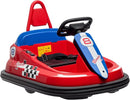 Aosom Toddler Bumper Car, 360° Rotation 6V Kids Electric Ride on Bumper Car with EVA Bumper Edges, Twins Motor, Songs, Horn, LED Lights, Safety Belt for 18-48 Months, Red by TinyTreasures Baby Boutique