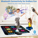 SUNLIN Light Up Dance Mat, Toy Gift for Girls Boys 3-10, Wireless Dance Pad w/ 9 Light-Up Buttons & Bluetooth, Music Pad w/ 4 Game Modes, Volume Control, Birthday Gifts for 3 4 5 6 7 8 Years Old Kids by TinyTreasures Baby Boutique