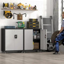 Locking Storage Cabinet,Steel Garage Cabinet with Wheels,Utility Tool Cabinet1 for Garage,Home Office and Warehouse by CozyNest Decor