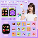 Vakzovy Kids Smart Watch Girls Gift for Girls Age 6-12, HD Touchscreen Kids Watch with 26 Games Camera Video Music Player Pedometer Educational Toys Christmas Birthday Gifts 5 6 7 8 9 10 Year Old by TinyTreasures Baby Boutique