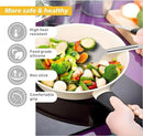 5-Piece Silicone Kitchen Tool Set, BPA-Free, Heat-Resistant, Non-Stick & Dishwasher-Safe, with Slotted/Solid Spoons & Spatulas for Frying, Mixing, Draining – Includes Multi-Purpose Serving Hook(Khaki) by CozyNest Decor